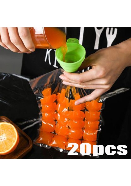 20 Adet Tarzı 30X19CM Tek Kullanımlık Kendinden Kapanan Buz Topu Kalıbı Mutfak Buz Poşetleri Küp Kalıbı Dondurucu Yapıcı Buz Yapım Poşetleri Buz Kalıpları Dondurma Araçları (Yurt Dışından)