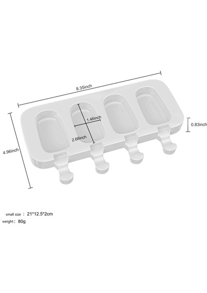 Küçük BOY3.8X7CM Tarzı 3D Kendin Yap Silikon Dondurma Kalıbı El Yapımı Ekolojik Popsicle Kalıbı Mousse Tatlı Dondurucu Sıkma Meyve Suyu Buz Küpü Tepsisi Varil Yapıcı Kalıp (Yurt Dışından)