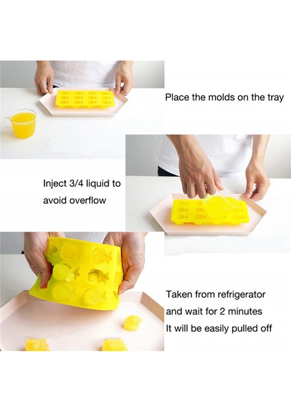 Stil 4 Stil Hawaiian Kaktüs Ananas Flamingo Silikon Buz Kalıpları Parti Içecekleri Molds - Maksatlı (Yurt Dışından)