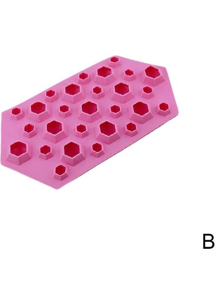 B Tarzı 3D Elmas Taşlı Soğuk Buz Küpü Çikolata Sabun Tepsi Kalıbı Silikon Kalıp Küp Kalıplar Fodant Buz R7B1 (Yurt Dışından)