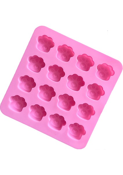 Yeni Buz Kalıbı 16 Delik Sevimli Evcil Kedi Köpek Patileri Silikon Kalıp Kurabiye Çikolata Sabun Kalıbı Kendin Yap Pasta Süsleme Araçları (Yurt Dışından) fırsatları