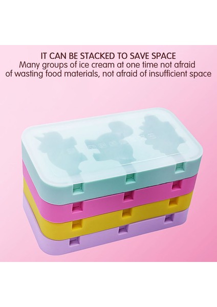 C Stili 4 Adet Popsicle Dondurma Kalıbı Silikon Dondurma Kalıbı Kendin Yap Ev Yapımı Dondurma Kalıbı Dondurucu Meyve Suyu Dondurma Kalıbı Dinozor Ayı (Yurt Dışından) indirimleri