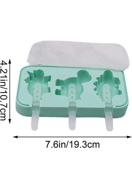 Bir Stil 4 Adet Popsicle Dondurma Kalıbı Silikon Dondurma Kalıbı Kendin Yap Ev Yapımı Dondurma Kalıbı Dondurucu Meyve Suyu Dondurma Kalıbı Dinozor Ayı (Yurt Dışından)
