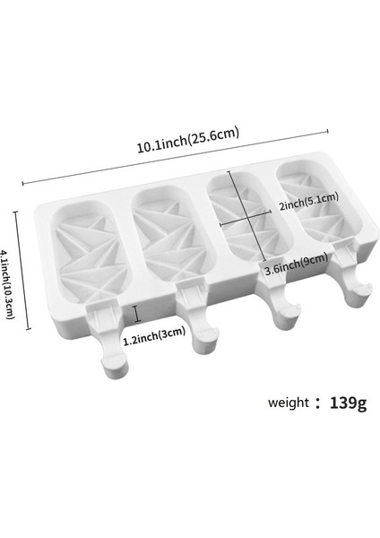 Stil-Büyük Bir Stil 3D Kendin Yap Silikon Dondurma Kalıbı El Yapımı Ekolojik Popsicle Kalıbı Mousse Tatlı Dondurucu Sıkma Meyve Suyu Buz Küpü Tepsisi Varil Yapıcı Kalıp (Yurt Dışından)