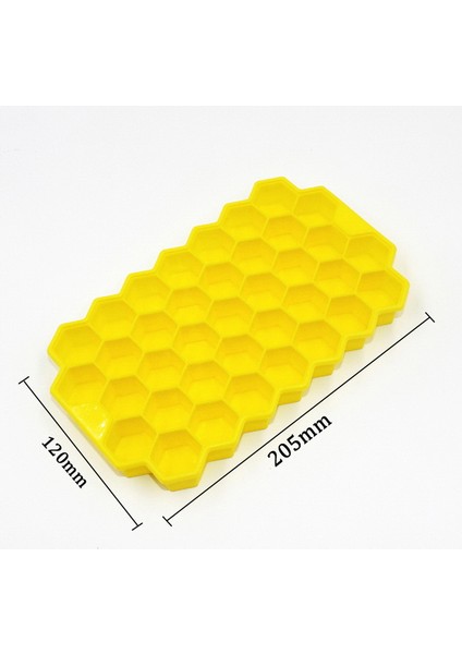 Sarı Stil Buz Küpü Yapıcısı Silikon Honeycomb Buz Küpü Tepsisi Magnum Silikon Kalıp Formları Food Grade Kalıp Için Wiski Kokteyl Için (Yurt Dışından)