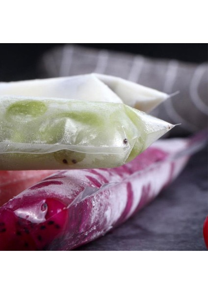 4*1.8in Kendin Yap Şeffaf Pvc Tek Kullanımlık Kalıp Poşetleri Ücretsiz Fermuarlı Dondurma Çubuğu Yapıcı Pouch Için Popsicle (Yurt Dışından)