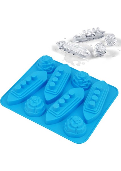 Mavi Stil Parti Içecekleri Için Silikon Buz Küpü Kalıplama Kalıbı Mould Titaaped - Türkçe Dili Için (Yurt Dışından)