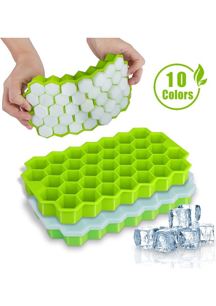Blackwithlid Stili Balpeteği Silikon Buz Küpü Kalıbı Yeniden Kullanılabilir Silikon Buz Küpü Kalıbı Bpa Içermez Kapakları Çıkarılabilir Buz Makinesi (Yurt Dışından) indirimleri