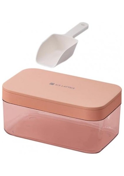 Pembe Tarzı 1 Adet Kapaklı Kürekli Buz Kalıbı Kalıp Yaratıcı Kare Şekil Buz Haznesi Dondurma Aracı Mutfak Aksesuarı (Yurt Dışından)