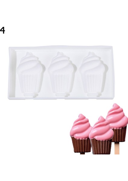 4 Tarzı Yazın Dondurmalı Popsicle Kalıbı Silikon Dıy Dondurma Kalıbı Tepsi Derin Dondurucu Suyu Dondurulmuş Kalıp Jöle Çikolata Kek Popsicle Yapım Araçları (Yurt Dışından)