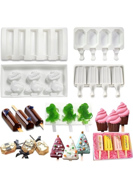 4 Tarzı Yazın Dondurmalı Popsicle Kalıbı Silikon Dıy Dondurma Kalıbı Tepsi Derin Dondurucu Suyu Dondurulmuş Kalıp Jöle Çikolata Kek Popsicle Yapım Araçları (Yurt Dışından) fiyatları