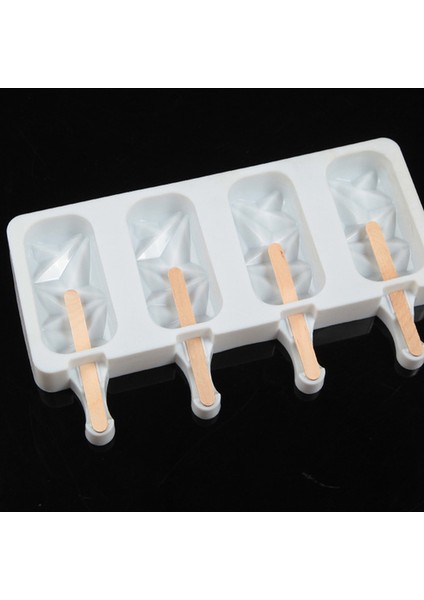 No.7 Tarzı Silikon Dondurma Kalıbı Kendin Yap Doğa Dostu Dondurmalı Popsicle Kalıbı Mousse Tatlı Dondurucu Tatlı Dondurma Küpü Kalıbı ile Çubuk (Yurt Dışından)