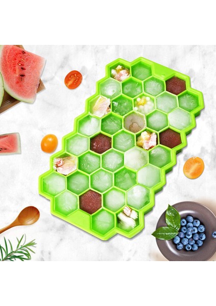 Beyaz Kapaksız Stil Buz Küpü Tepsisi 37 Izgaralar 1x1 cm Silikon Meyve Buz Küpü Yapıcı Kendin Yap Yaratıcı Küçük Buz Küpü Kalıbı Kare Şekil Mutfak Aksesuarları (Yurt Dışından) fırsatları