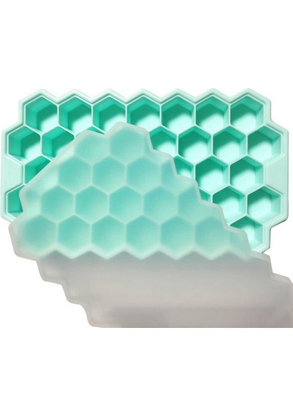 Green-2 Kapaklı Tarzı Buz Küpü Yapıcısı Silikon Honeycomb Buz Küpü Tepsisi Magnum Silikon Kalıp Formları Food Grade Kalıp Için Wiski Kokteyl Için (Yurt Dışından)