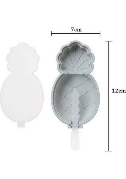 C-2 Stili 4 Hücreli Büyük Boy Silikon Dondurma Kalıbı Popsicle Kalıpları Dıy Ev Yapımı Tatlı Derin Dondurucu Meyve Suyu Dondurma Yapıcı Kalıp Çubuklarıyla (Yurt Dışından)
