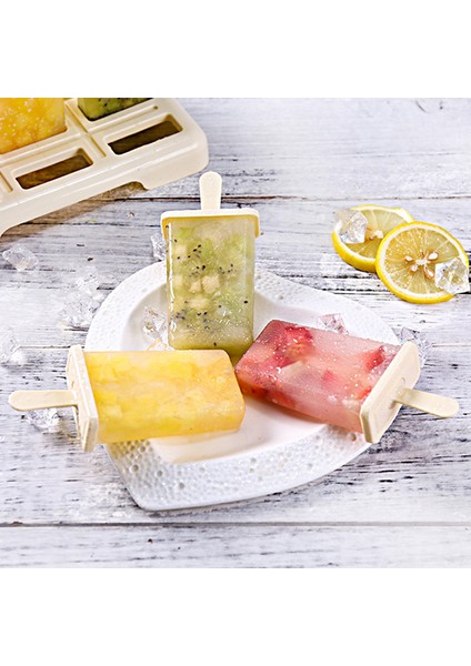 Mavi Stil Büyük Hücreler Geliş Geliş Buzlu Dondurma Dondurma Kalıbı Seti, Yeniden Kullanılabilir Dondurma Kalıbı ile Çubuk ve Kapak Yaratıcı Mutfak Aracı (Yurt Dışından) modelleri