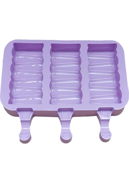 J Tarzı Kapaklı Silikon Dondurma Kalıbı Popsicle Kalıpları Kendi Yapımı Dondurma Çubuğu Kalıbı Dondurma Popsicle Şekeri Yapıcı Kalıp (Yurt Dışından)