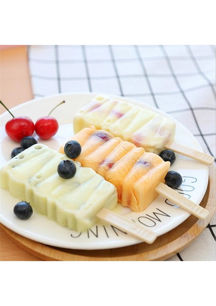 J Tarzı Kapaklı Silikon Dondurma Kalıbı Popsicle Kalıpları Kendi Yapımı Dondurma Çubuğu Kalıbı Dondurma Popsicle Şekeri Yapıcı Kalıp (Yurt Dışından) fırsatları