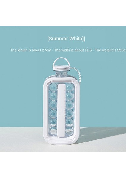 Beyaz Stil Taşınabilir Buz Yapma Kutusu Ev Tipi Silikon Çok Fonksiyonlu Buz Kalıbı Mutfak Için - Dondurulmuş Buz Sanatı Üreticisi (Yurt Dışından)