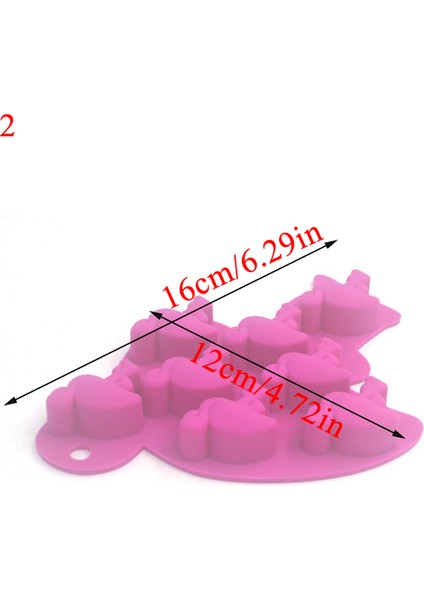 No.2 Tarzı Alevli Flamingo Ananas Kaktüs Desenli Silikon Kalıp Buz Küpü Kalıbı Meyve Çikolata Kalıbı Şekerleme Barı Mutfak Aracı (Yurt Dışından)