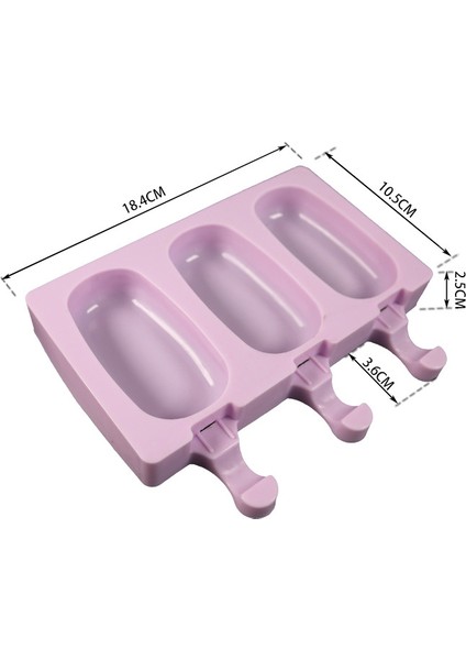 No.3 Tarzı Silikon Dondurma Kalıbı Yeniden Kullanılabilir Popsicle Kalıpları Kendi Yapımı Sevimli Karikatür Dondurma Popsicle Buzlu Şekerleme Kalıbı-Ürün (Yurt Dışından)