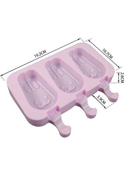 No.3 Tarzı Silikon Dondurma Kalıbı Yeniden Kullanılabilir Popsicle Kalıpları Kendi Yapımı Sevimli Karikatür Dondurma Popsicle Buzlu Şekerleme Kalıbı-Ürün (Yurt Dışından)