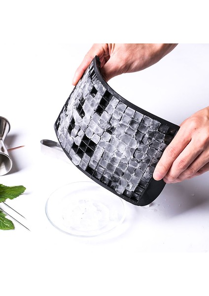 Beyaz Stil 160 Izgara 1X1CM Buz Kalıbı Silikon Meyve Buz Kalıbı Yapıcı Kendin Yap Yaratıcı Küçük Buz Kalıbı Kare Şekil Mutfak Aksesuarları (Yurt Dışından)
