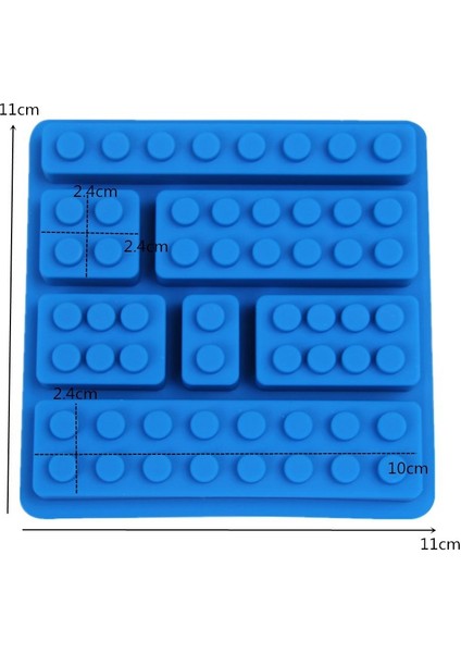 Yeşil Stil Çeşitli Yapı Blokları Buz Tepsisi Küp Silikon Kalıp Çikolata Kek Jöle Yapımı Için Mutfak Malzemeleri Pişirme Aksesuarları (Yurt Dışından)