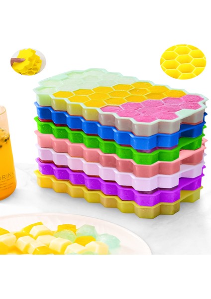 Kapak Stili ile Beyaz Meijuner Silikon Petek Buz Küpü Tepsileri Çıkarılabilir Kapaklı Sağlıklı Buz Küpü Kalıbı (Yurt Dışından) fiyatları