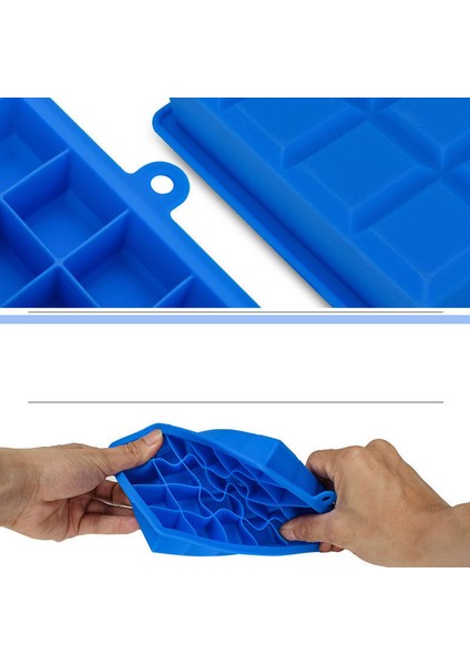 Kapaklı Mavi Kapaklı Silikon Buz Kalıbı 24 Izgara 5 Renkler Buz Küpleri Küçük Meyve Kalıbı Buz Yapımı Için Buz Yapıcı Eco-Friendly Çukur Tepsi (Yurt Dışından)