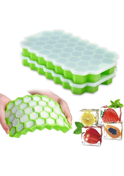 Pembe Kapak Stili Xl Beden Yeniden Kullanılabilir, Çıkarılabilir Silika Jel Buz Blok Kalıbıyla Küçük Kare Buz Blok Yapımı Dıy Buz Kalıbı Tray - (Yurt Dışından) fiyatları