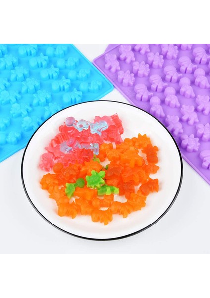 Kırmızı Stil Sevimli Küçük Dinozor Silikon Kalıpları Çikolata Kalıbı Buz Tepsi Kalıbı Yumuşak Şeker Kalıbı Damlatıcı ile XHC88 (Yurt Dışından) modelleri