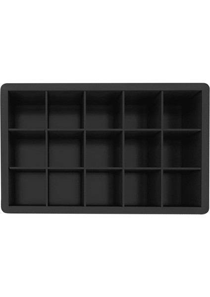 Siyah Stil 15 Grid Buz Küpü Kalıbı Ev Barı Pub Şarap Buz Blokları Yapıcı Silikon Yapışmaz Kalıp Tepsi Kendi Yaratıcı Buz Küpü Kalıbı Kare Şekil (Yurt Dışından) indirimleri