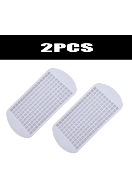 2 Adet Beyaz Stil 160 Izgara Buz Küpü Kalıbı 160 Izgara Silikon Meyve Buz Küpü Yapıcı Kendin Yap Kare Şekilli Mutfak Aksesuarları (Yurt Dışından)