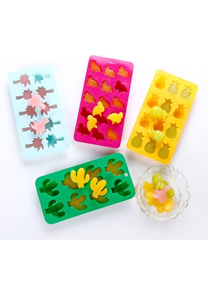 Yeşil Bir Stil Gıda Sınıfı Silikon Buz Kutusu Kapaklı Yaz Buz Küpü Kalıbı Kendin Yap Esnek Dondurma Kalıbı Mutfak Araçları (Yurt Dışından) fiyatları