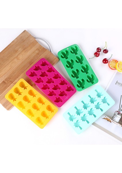 Yeşil Bir Stil Gıda Sınıfı Silikon Buz Kutusu Kapaklı Yaz Buz Küpü Kalıbı Kendin Yap Esnek Dondurma Kalıbı Mutfak Araçları (Yurt Dışından) fırsatları