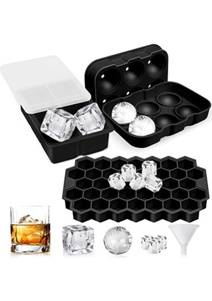 6 Top Stili Silikon Buz Küpleri Kalıp, Buzlu Şeker, Kek, Puding, Çikolata Kalıpları, Kolay Boşaltma Kare Şekilli Buz Küpü Kalıpları (Yurt Dışından)