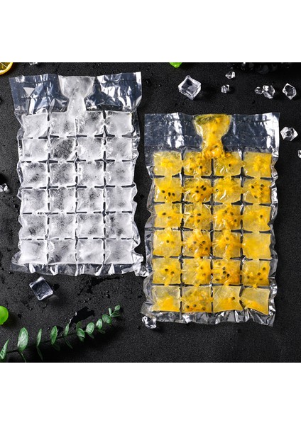 30 Adet Stil 24 Gözlü Kendinden Kapalı Dondurma Kalıbı Plastik Dondurma Torbası Enjeksiyon Kokteyl Dıy Dondurma Makinesi 24 Adet (Yurt Dışından)