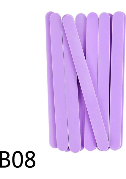 B08-10 Adet Tarzı Evde Çocuklar Için Dondurma Çubukları Yapımı Için Şeffaf Renkli Akrilik Pop Popsicle Çubukları Popsicle Kalıbı Malzemeleri Hawaii Partisi (Yurt Dışından)