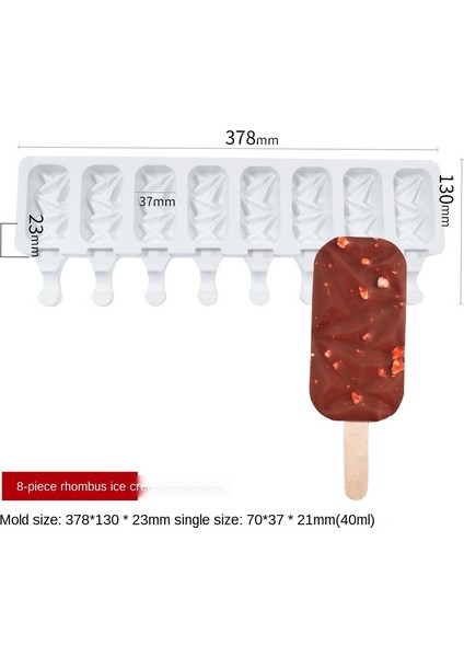 C Stili Silikon Dondurma Kalıpları Gıda Güvenli Popsicle Yapıcı Dondurma Kalıbı Çikolata Kalıpları Popsicle Kalıpları Silikon Kalıp (Yurt Dışından)