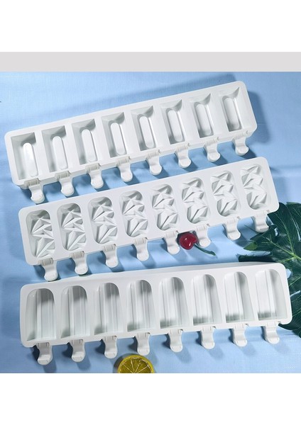 C Stili Silikon Dondurma Kalıpları Gıda Güvenli Popsicle Yapıcı Dondurma Kalıbı Çikolata Kalıpları Popsicle Kalıpları Silikon Kalıp (Yurt Dışından)
