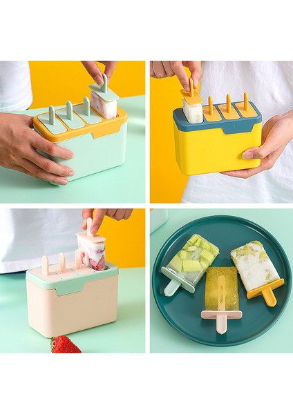 Pembe Tarzı Dondurma Kalıbı Kendin Yap Sihirli Buz Yapıcılar Pratik Popsicle Tatlı Kalıbı Mutfak Aleti Ev Yapımı Tatlı Dondurucu Sevimli Buz Araçları (Yurt Dışından)