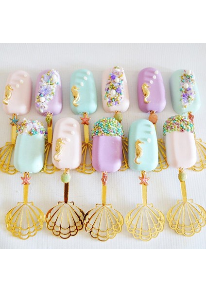 Stili Karıştırın Ayna Akrilik Kendin Yap Buzlu Kabuk Balık Kuyruğu Süs Ağı Ünlü Dondurma Çubukları Dondurma Çubuğu Kalıpları Özel Yapılabilir (Yurt Dışından) fiyatları