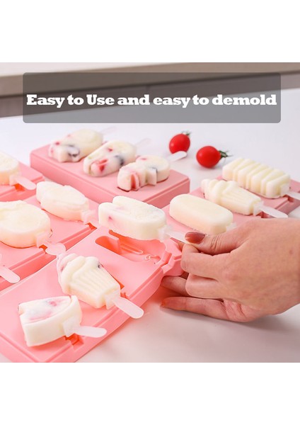 Dondurma Tarzı Silikon Dondurma Kalıbı ile Çubuklar Sevimli Hayvan Şekilli Jöle Dondurma Kalıbı Dondurma Çubukları Molds Ev Yapımı Dondurma Araçları (Yurt Dışından)