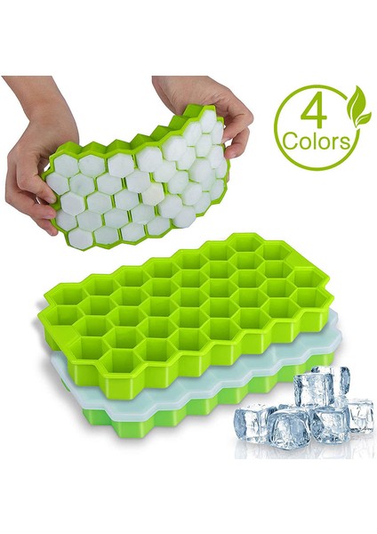 Kapak Stili ZK30 Balpeteği Buz Küpü Tepsileri Çıkarılabilir Kapaklı Silikon Buz Küpü Kalıbı (Yurt Dışından) fiyatları