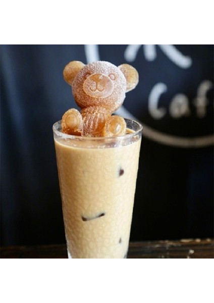 B Tarzı Ayı Silikon Sevimli Hayvan Buz Küpü Kalıbı 3D Ayıcı Buz Kalıbı Yaratıcı Cof Süt Çayı Buz Küpü Kalıbı (Yurt Dışından) fırsatları