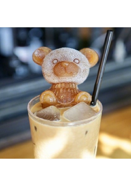 B Tarzı Ayı Silikon Sevimli Hayvan Buz Küpü Kalıbı 3D Ayıcı Buz Kalıbı Yaratıcı Cof Süt Çayı Buz Küpü Kalıbı (Yurt Dışından) indirimleri