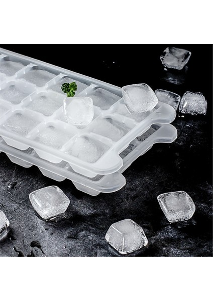 98 Süper Küçük Beyaz Stil Küçük Buz Küpü Kalıbı Kutusu Kapaklı & Kepçeli Meyve Dondurma Kalıpları Tepsisi Buzlu Tatlı Yapma Dıy Araçları Mutfak Buzdolabı Aksesuarları (Yurt Dışından) modelleri