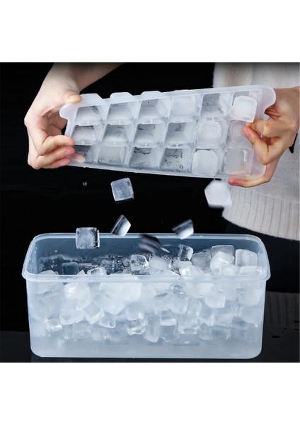 98 Süper Küçük Beyaz Stil Küçük Buz Küpü Kalıbı Kutusu Kapaklı & Kepçeli Meyve Dondurma Kalıpları Tepsisi Buzlu Tatlı Yapma Dıy Araçları Mutfak Buzdolabı Aksesuarları (Yurt Dışından) fırsatları