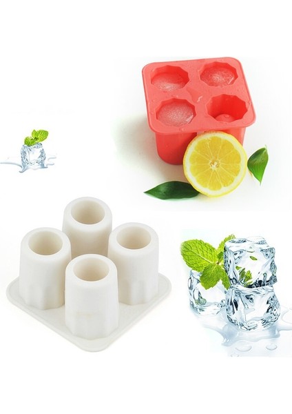 Mavi Stil Xxxl Buz Kupası Küp Tepsi Kalıp Yapıcı Buz Shot Bardak Kalıp Yenilik Hediyeler Buz Küpü Tepsi Yaz Içecek Aracı Buz Shot Bardak Kalıbı (Yurt Dışından) indirimleri